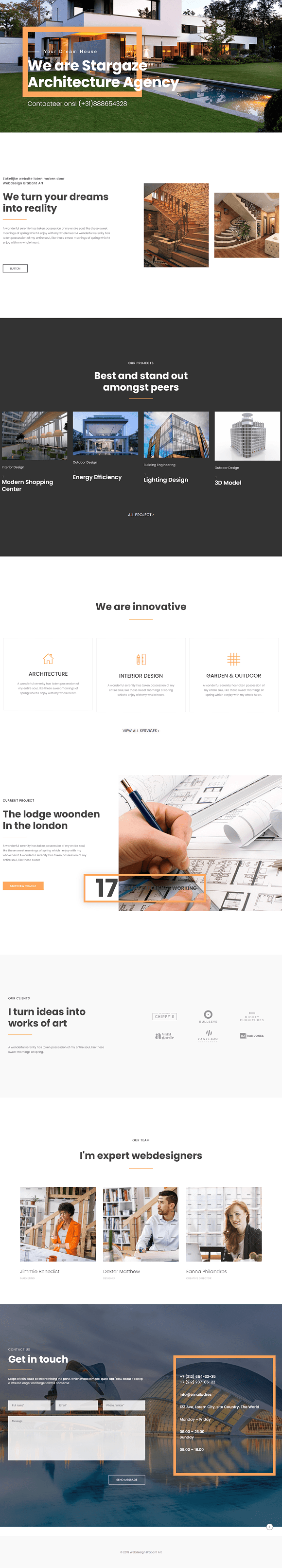 Screenshot van website Bouwkundig Agentschap 