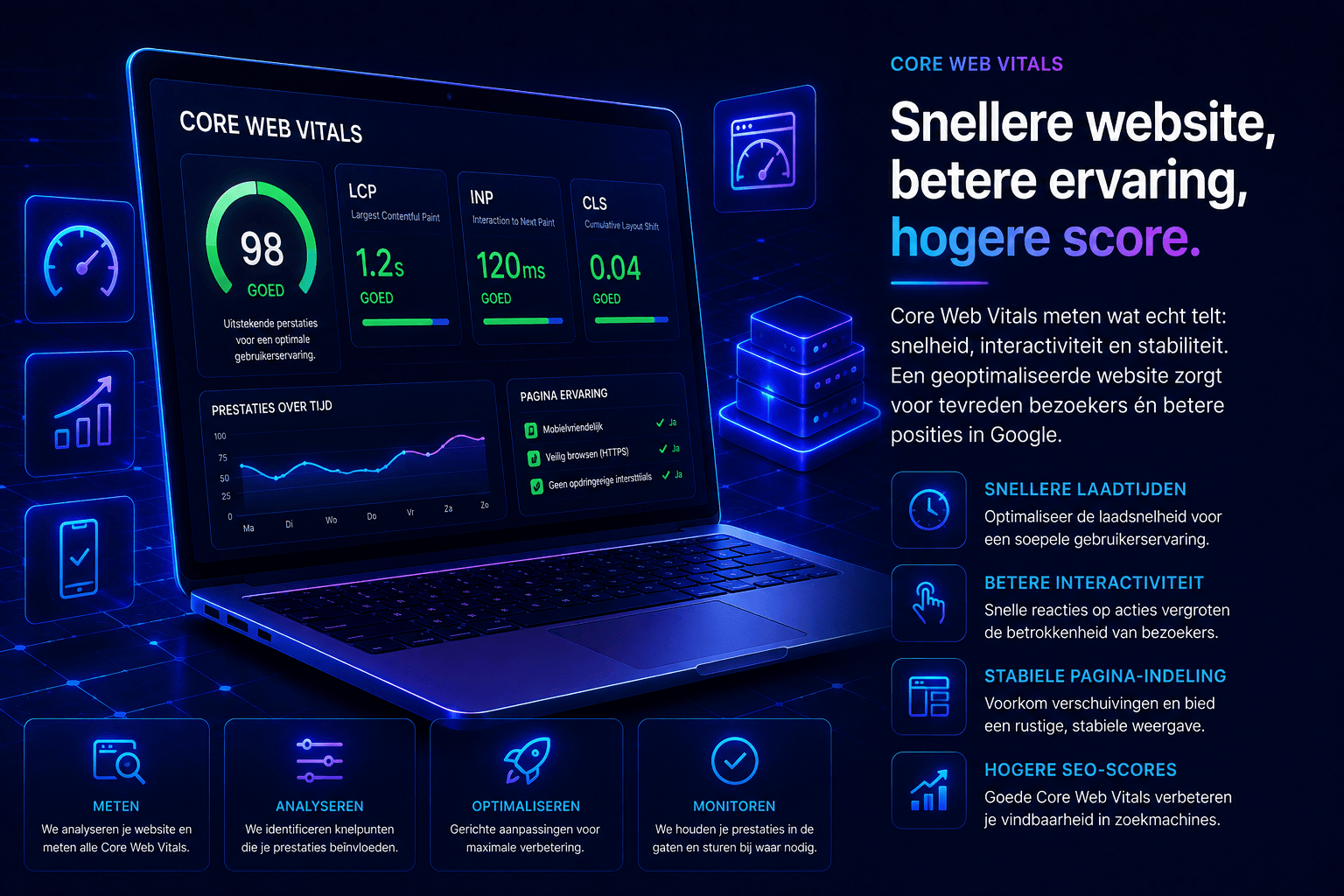 Core Web Vitals verbeteren voor snellere en stabielere webpagina's