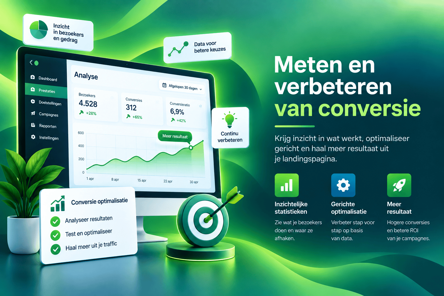 Conversie van een landingspagina meten en gericht verbeteren