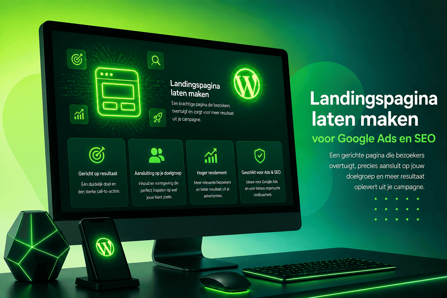 Doelgericht webdesign voor maximaal resultaat met een conversiegerichte landingspagina