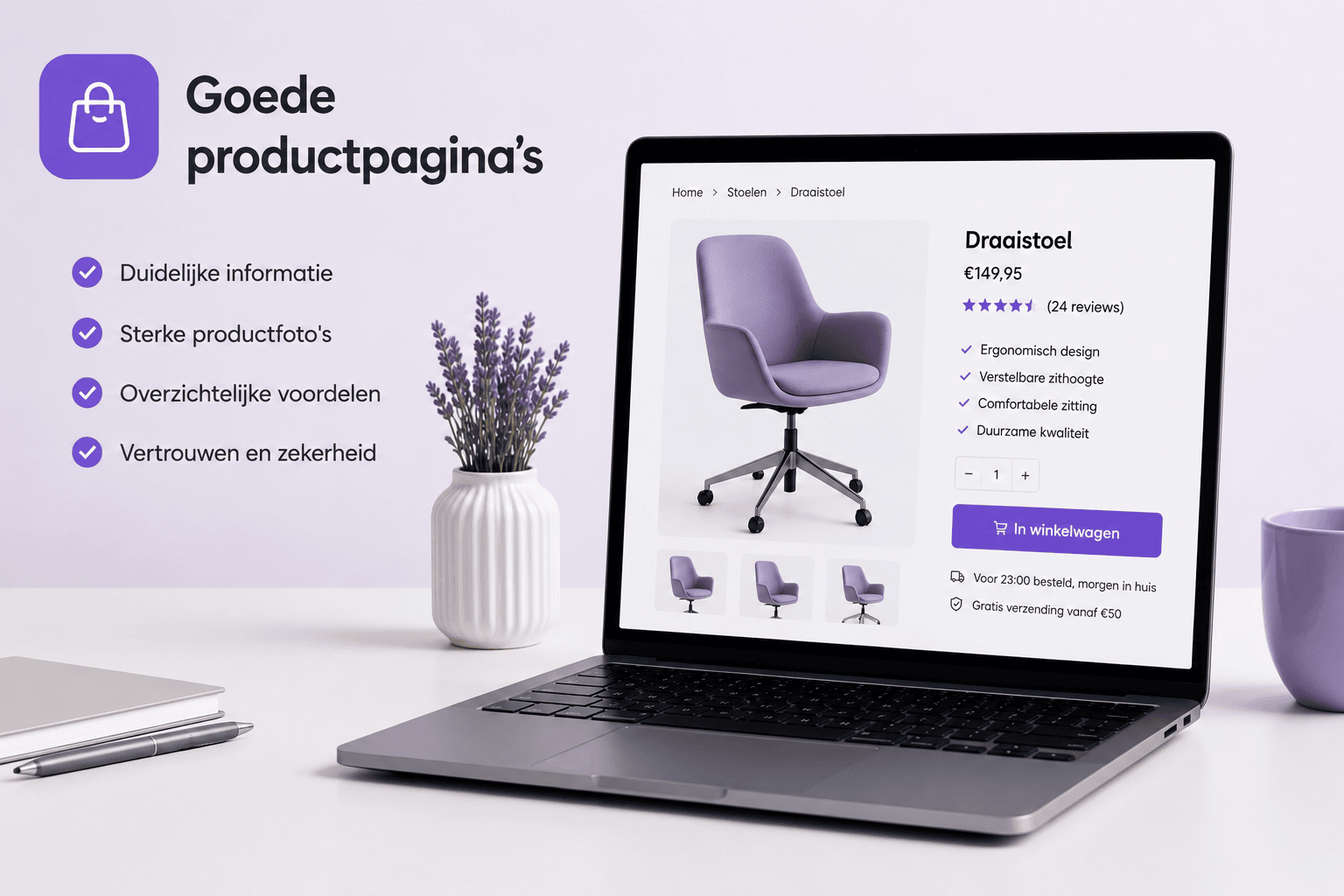 Productpagina voor een webshop maken