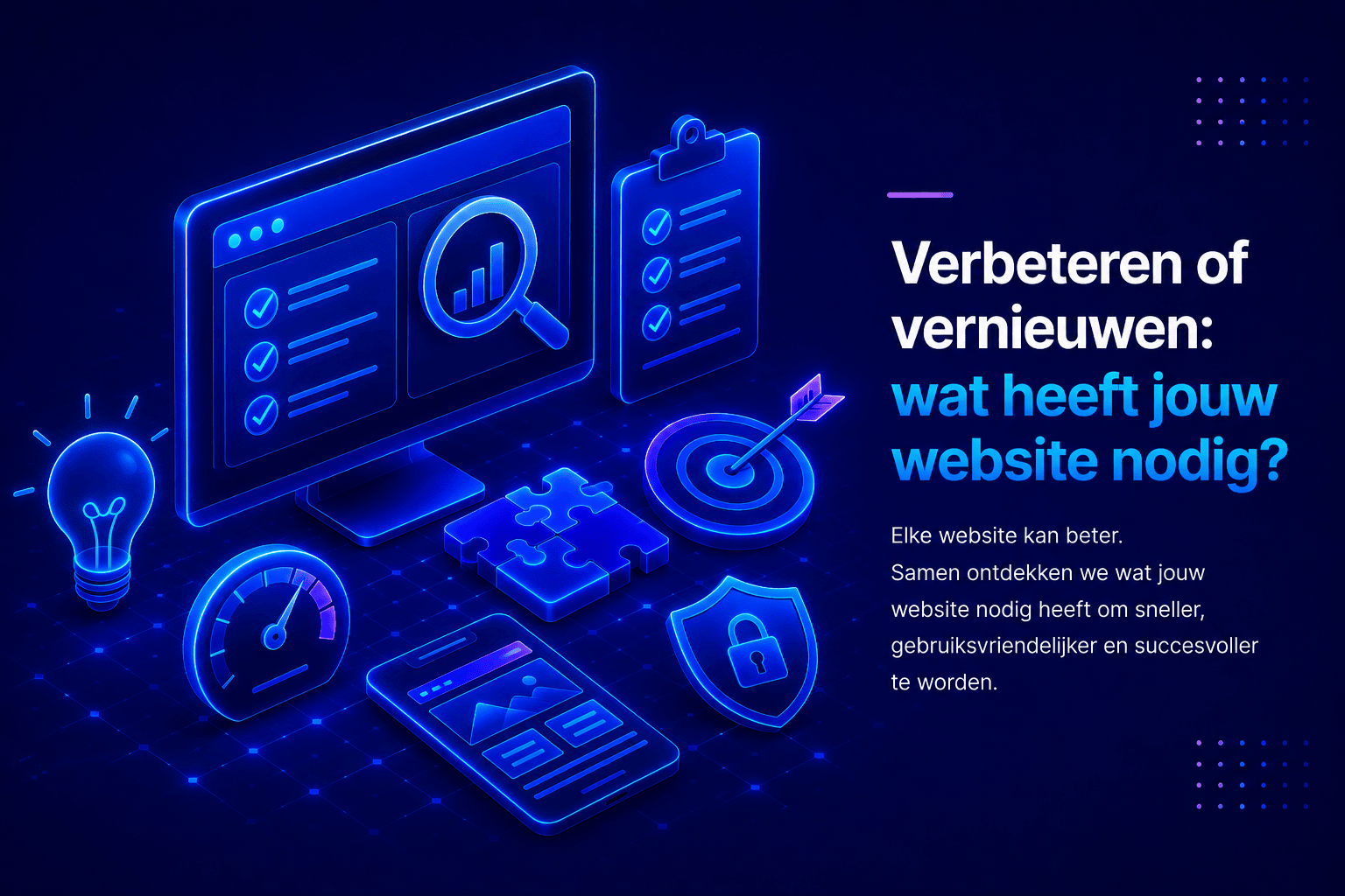 Website verbeteren of vernieuwen voor betere prestaties en online groei