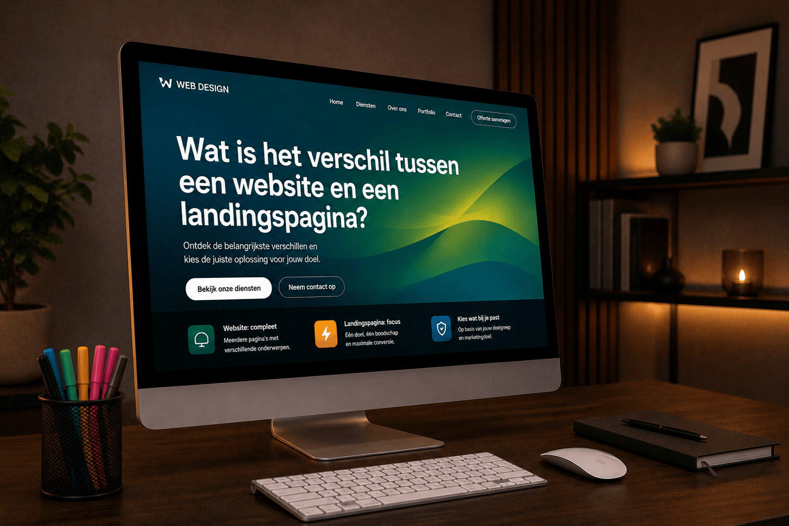 Verschil tussen een website en een landingspagina