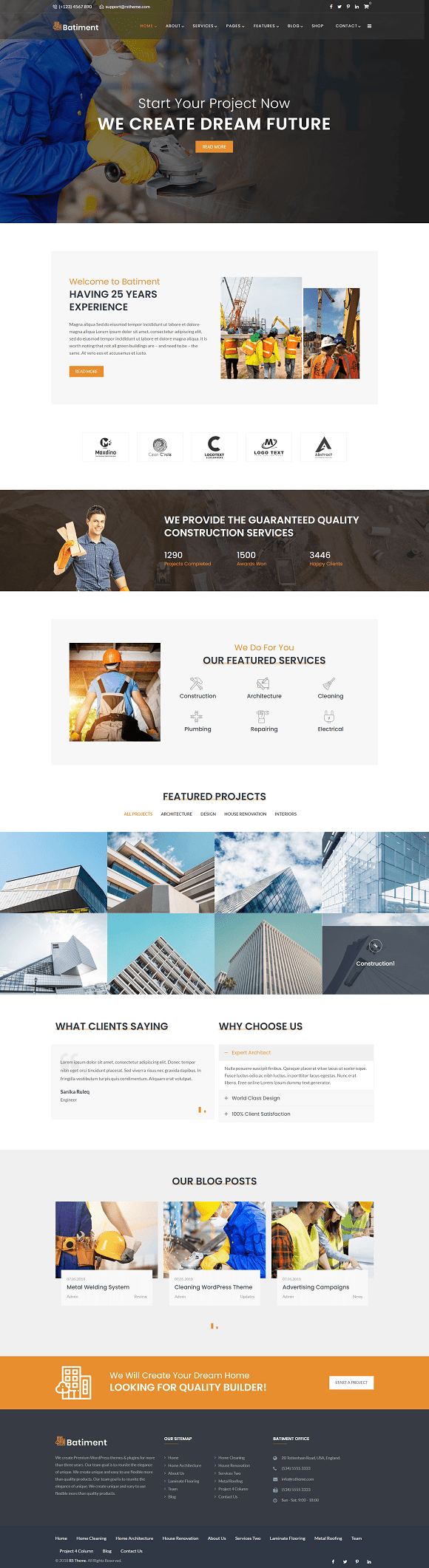 Screenshot Industrieel website 