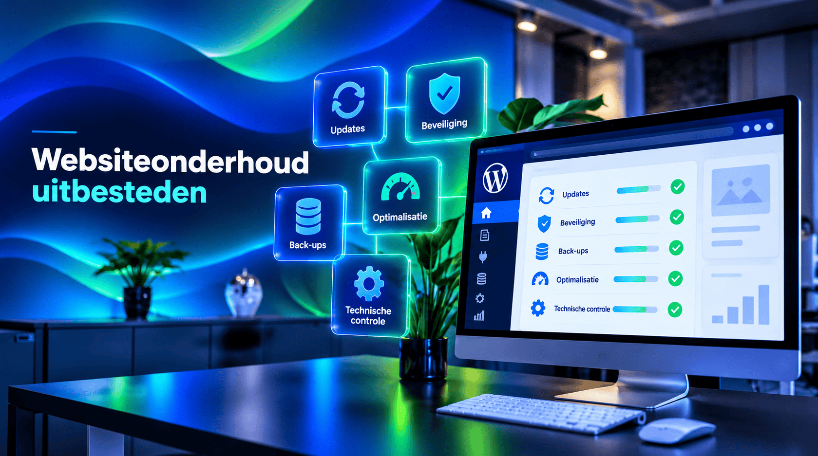 Websiteonderhoud uitbesteden voor updates, back-ups, beveiliging en technische controle
