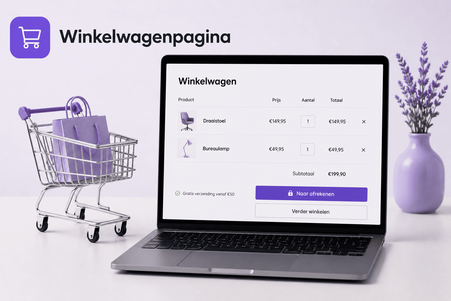 Webwinkelwagen webshop