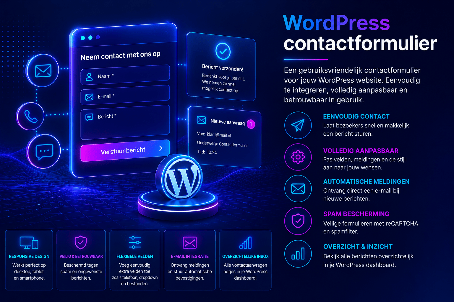 WordPress contactformulier voor duidelijke en gerichte aanvragen van potentiële klanten