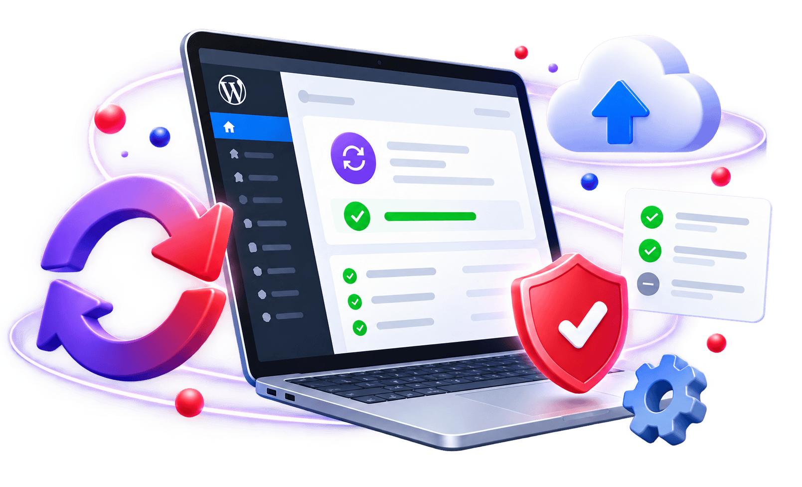 WordPress website onderhouden met updates, back-ups en technische controle